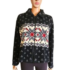 Vintage Jessica Robert's Fair Isle Full Zip Fleece